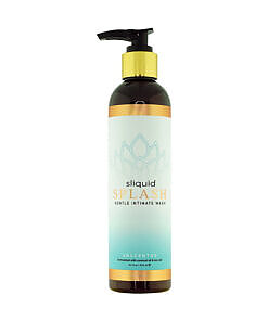 Sliquid Splash Feminine Wash 8.5 oz bottle with green label and pump
