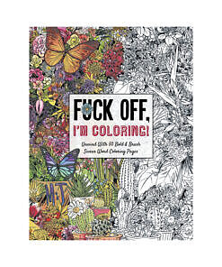 Fuck Off Coloring Book by Harper Collins with a glossy