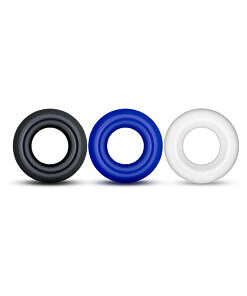 showing three stretchy TPE rings.