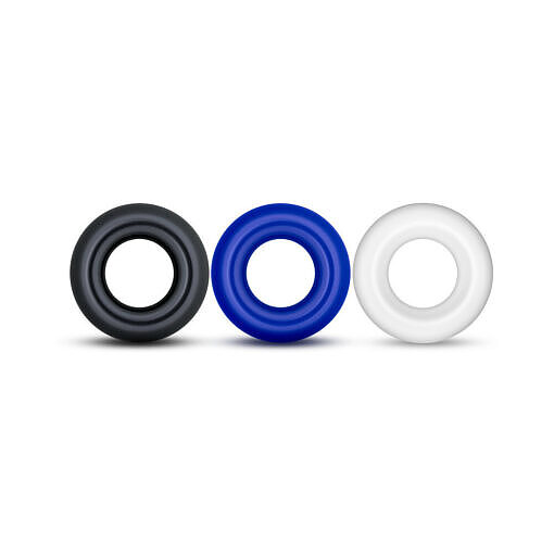 showing three stretchy TPE rings.