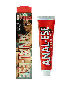 Anal-Ese Desensitizing Lubricant Cherry 1.5 oz by Nasstoys with 7.5% benzocaine for anal comfort