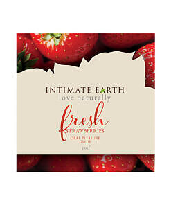 Fresh Strawberry lubricant foil by Intimate Earth