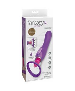 Pipedream Fantasy For Her dual-ended vibrator with licking suction in purple