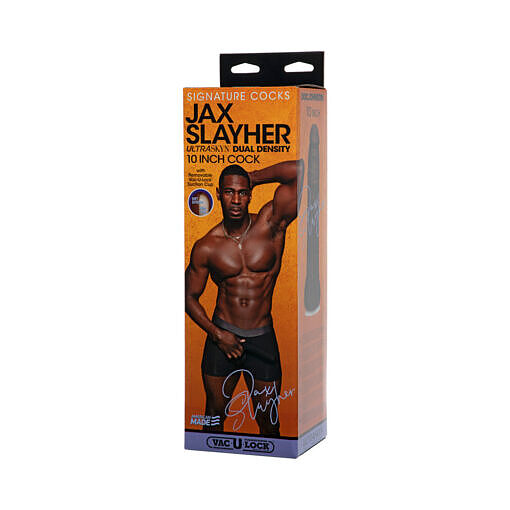 Signature Cocks Jax Slayher 10 Inch ULTRASKYN Cock with Removable Vac-U-Lock Suction Cup Chocolate - Image 6