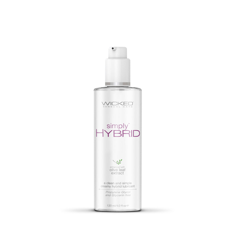 Wicked Simply Hybrid Lubricant 4 oz bottle