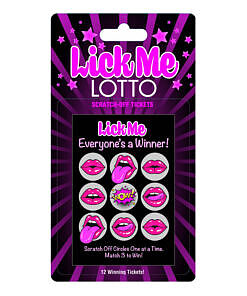 Lick Me Lotto novelty scratch-off game by Little Genie