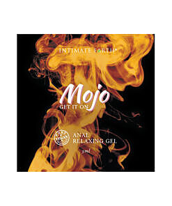 Mojo Clove Oil Anal Relaxing Gel 3 ml foil packet on a clean surface