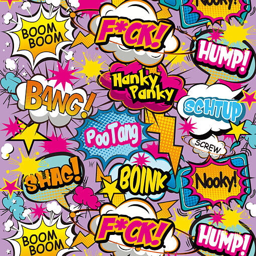 Prints Charming Pop Tease 7" Classic Vibe - F*ck - Purple - Image 4