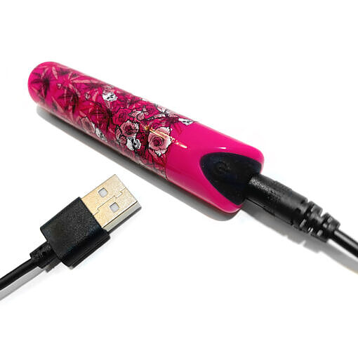 Prints Charming Buzzed Rechargeable Bullet - Blazing Beauty - Pink - Image 4