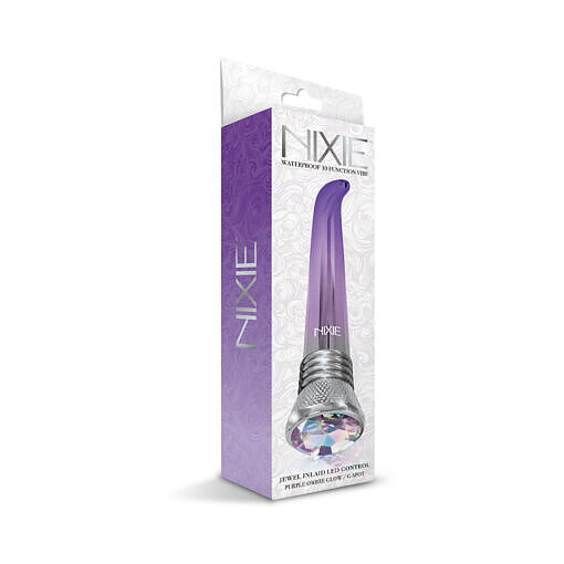 Nixie Waterproof 10-Function G-Spot Vibe - Purple Ombre Glow - Image 5