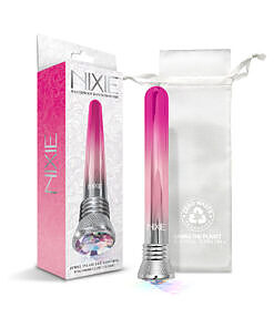 Nixie Classic Vibe Pink Ombre - 10-function waterproof classic vibrator with pink ombre glow
