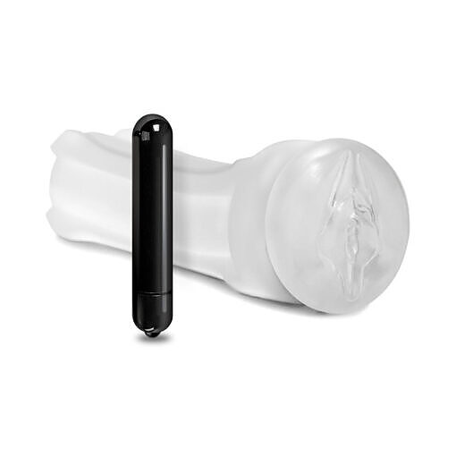 Vibrating Shower Stroker - Pussy with bullet vibe and shower cord