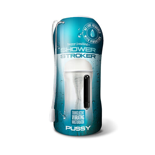 Happy Ending Self-Lubricating, Vibrating Shower Stroker - Pussy - Image 5