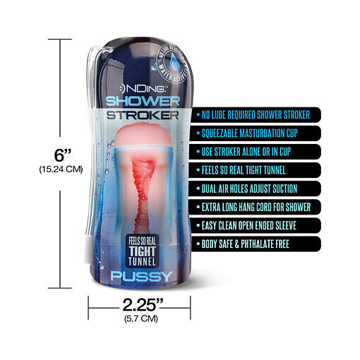 Happy Ending Self-Lubricating Shower Stroker - Pussy - Image 5