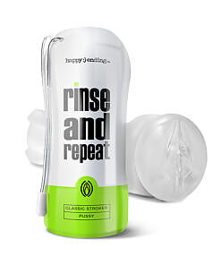 Happy Ending Rinse And Repeat Classic Stroker Pussy - tight textured classic stroker pussy sleeve by Global Novelties