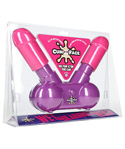 Cum Face Dual Pump Action Penis Game adult party game. Two-player competitive soaking fun by Shots.