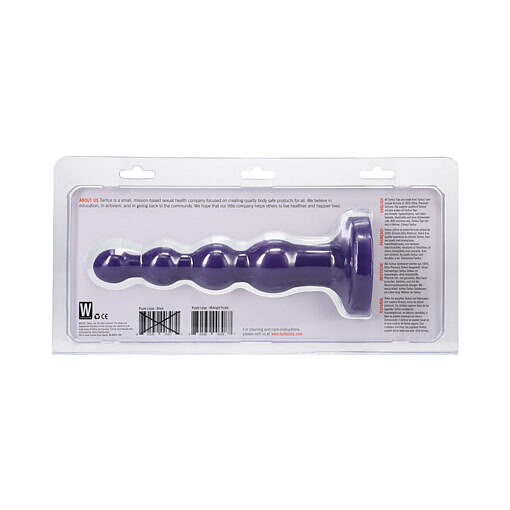 Tantus Ripple Large Beaded Anal Plug Amethyst - Image 3
