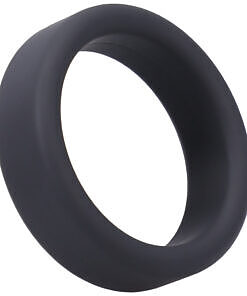Tantus Super Soft C-Ring Onyx - stretchy body-safe silicone soft c-ring in classic black