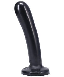 Tantus Silk Large Dildo Onyx in jet-black silicone
