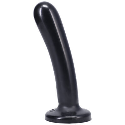 Tantus Silk Large Dildo Onyx in jet-black silicone