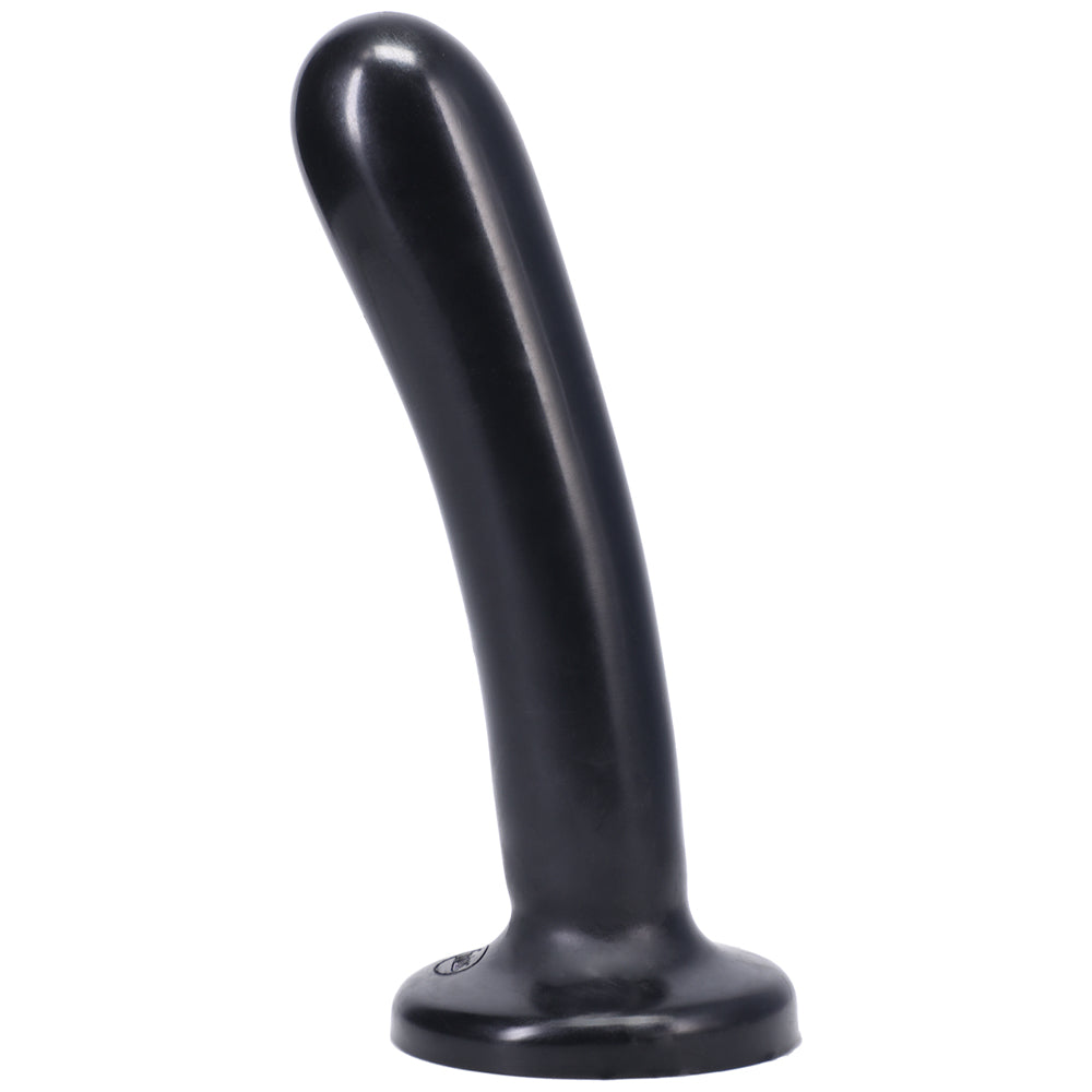 Tantus Silk Large Dildo Onyx in jet-black silicone