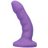 Tantus Curve G-Spot Dildo in Amethyst - stepped ridge design