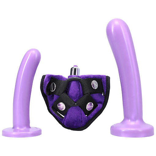 Tantus Bend Over Beginner Strap-On Harness Kit Lavender - Image 2