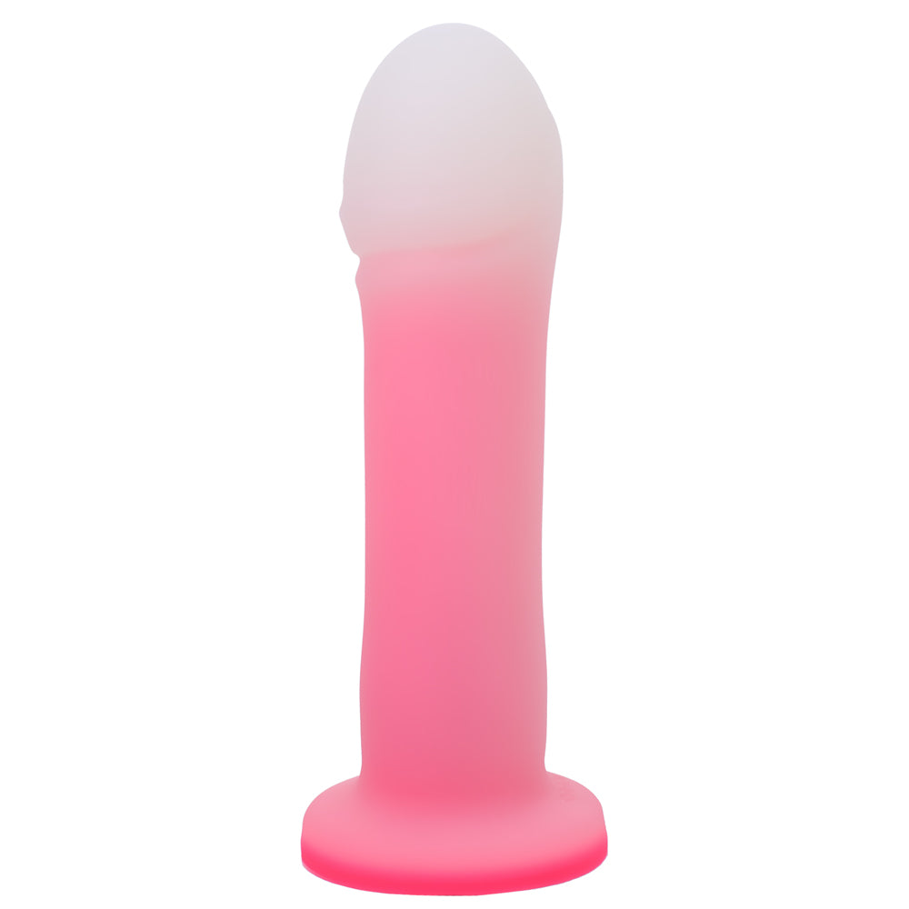 Tantus Duchess O2 dual density vibrating dildo in rose quartz color
