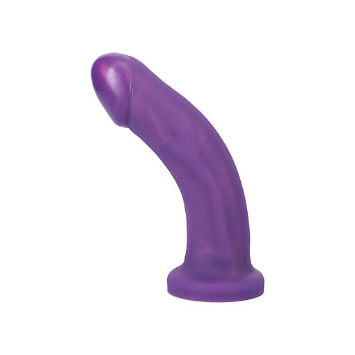 curved shaft with veins and flared base