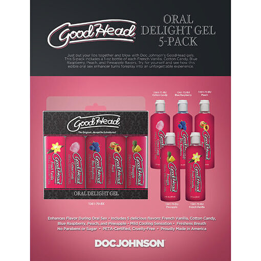 GoodHead Oral Delight Gel 5-Pack 1 oz. - Image 8
