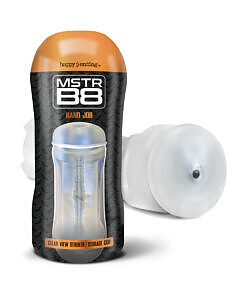 Happy Endings MSTR B8 In the Clear Stroker Cup Hand Job by Global Novelties