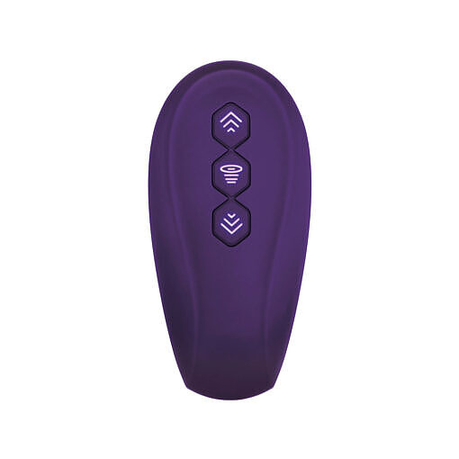 Evolved 2 Become 1 Rechargeable Remote-Controlled Silicone Strapless Strap-On With Suction Purple - Image 2