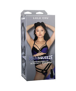 Main Squeeze Lulu Chu ULTRASKYN Vagina Stroker by Doc Johnson with hard case and textured interior