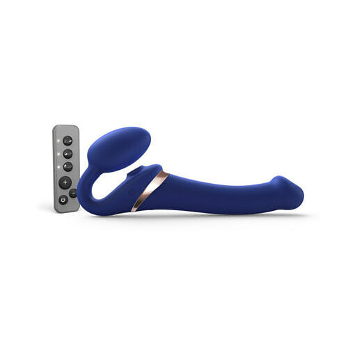 Strap-On-Me Multi Orgasm Bendable Strapless Strap-On Night Blue Medium - Image 2