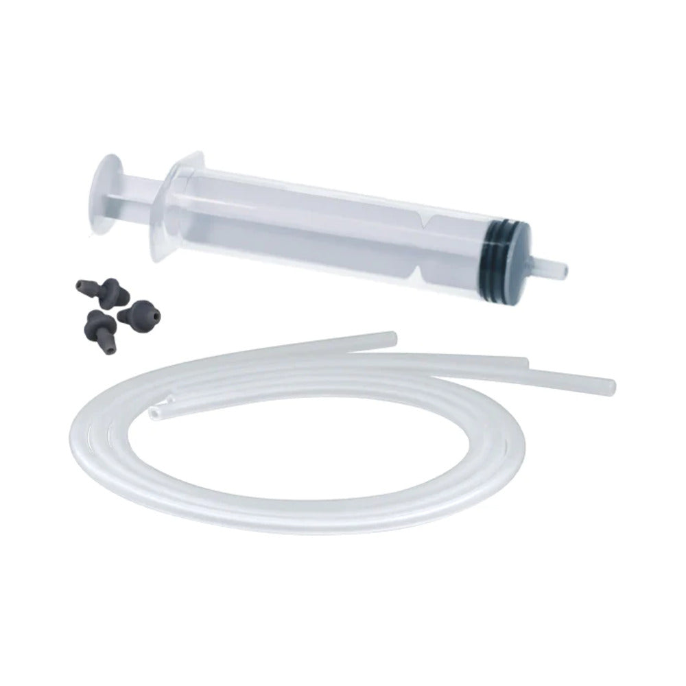 Tantus POP Squirting Refill Kit components in reusable bag: three silicone tubes