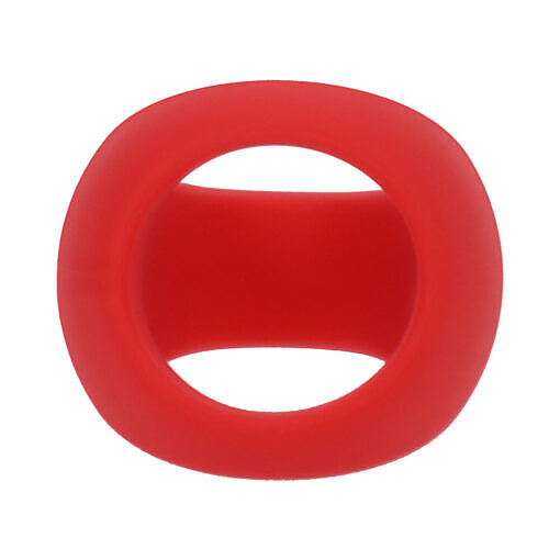 Tantus Stirrup C-Ring Cock and Ball Sling Crimson - Image 4