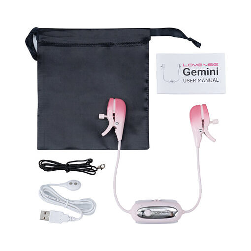 Lovense Gemini Bluetooth Rechargeable Vibrating Nipple Clamps - Image 4