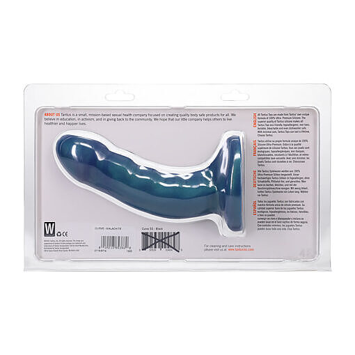 Tantus Curve 6.5 in. Dildo Soft Malachite - Image 6
