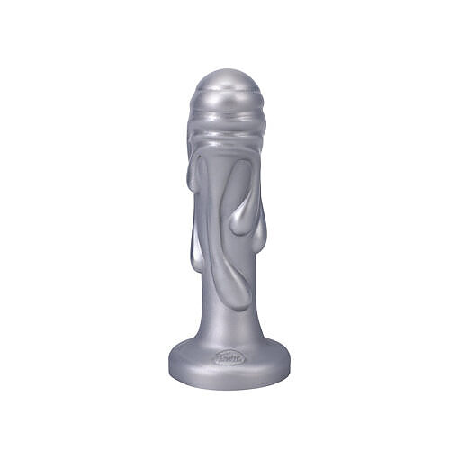 Tantus Magma 7 in. Fantasy Dildo Medium-Firm Silver - Image 5