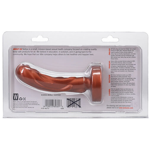 showing molten drip texture on a 5-inch silicone shaft.