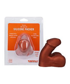 Tantus On The Go Silicone Packer Super Soft Copper with realistic copper coloring