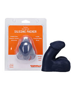 Tantus Super Soft Silicone Packer in sapphire