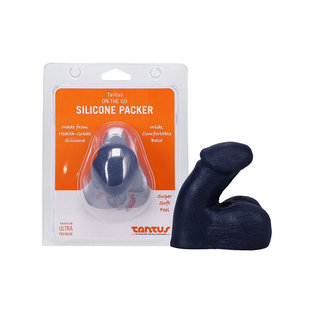 Tantus Super Soft Silicone Packer in sapphire