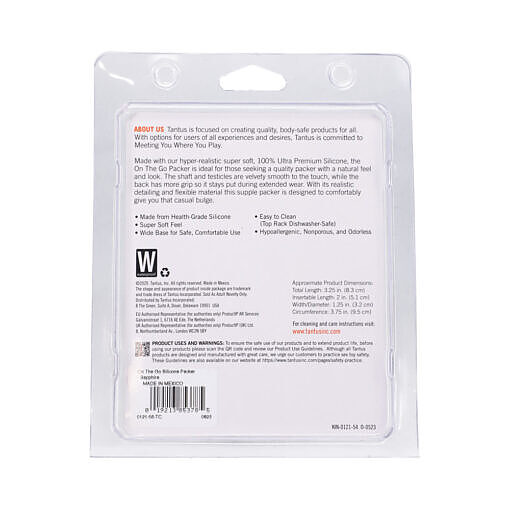 Tantus On The Go Silicone Packer Super Soft Sapphire - Image 7