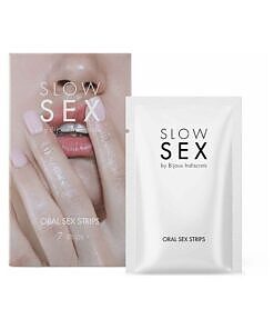 Bijoux Indiscrets Slow Sex Oral Sex Strips 7-Pack paper-thin mint strips