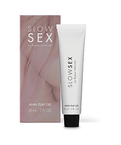 Bijoux Indiscrets Slow Sex Anal Play Gel 1 oz tube with chamomile flowers and aloe leaf