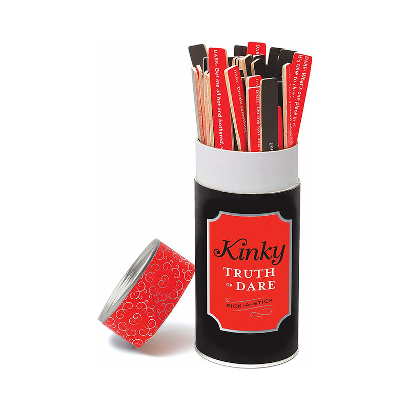 Kinky Truth or Dare Pick-A-Stick Game with 50 racy truth and dare sticks for adults party fun