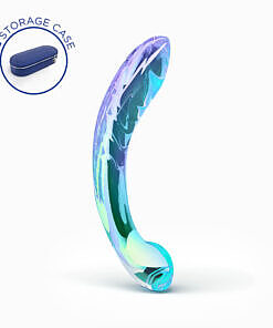 Biird Kalii Glass G-spot Dildo with curved borosilicate glass