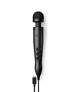 Doxy USB-C Wand matte black lying on a white background