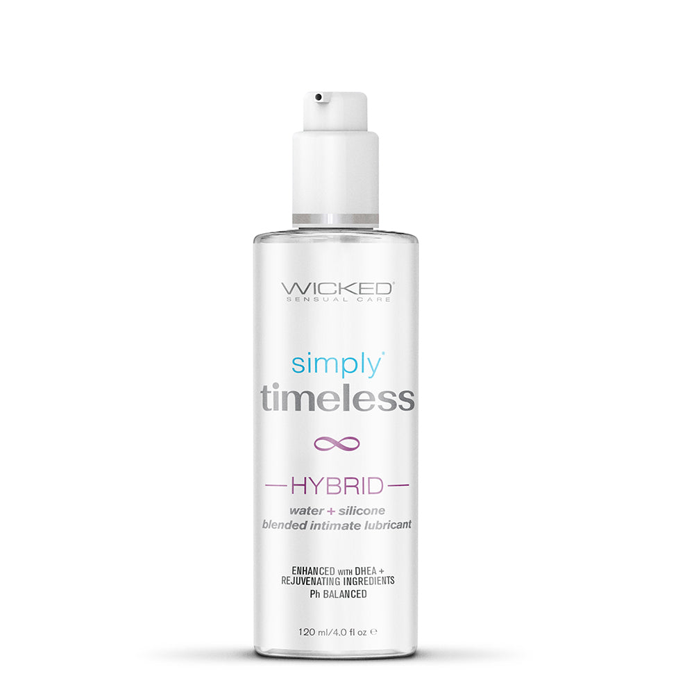 Wicked Simply Timeless Hybrid 4 oz. bottle with clean white and teal label